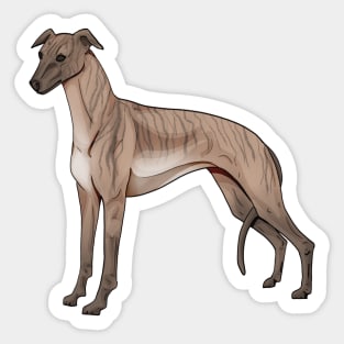 Brindle Whippet Sticker